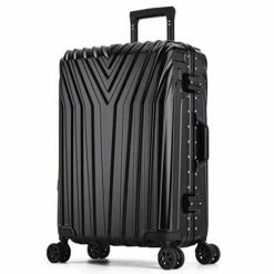 New Aluminum Frame Rolling Luggage Women Travel Bag Trolley Suitcase Carry On Luggage,Silver,24 -LUGGAGE FACTORY Sales 41nFOj 2BhA0L 3ebb4dfe 7174 4db3 9e7c 6fe560c7fcd8