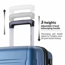 Expanable Spinner Wheel 3 Piece Luggage Set Abs Lightweight Suitcase With Tsa Lock -LUGGAGE FACTORY Sales 41nTCxXEgYL