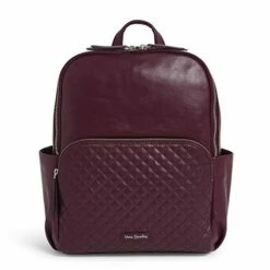 Vera Bradley Leather Carryall Backpack, Mulled Wine