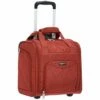 AmazonBasics Underseat Carry On Rolling Travel Luggage Bag - Red Quilted -LUGGAGE FACTORY Sales 41oh1nQSV8L
