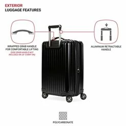 SwissGear 7910 Hardside Expandable Spinner Wheel Luggage With TSA Lock And USB, Black, Carry-On 20-Inch 18 SwissGear 7910 Hardside Expandable Spinner Wheel Luggage With TSA Lock And USB, Black, Carry-On 20-Inch -LUGGAGE FACTORY Sales 41oxR1vpkZS