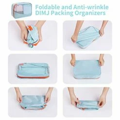 DIMJ 11 Set Packing Cubes, Travel Luggage Packing Organizers Lightweight Travel Cloth Storage Bag With Bra Underwear Cube Cosmetics Bag And Shoe Pouch -LUGGAGE FACTORY Sales 41pv1O8P OL