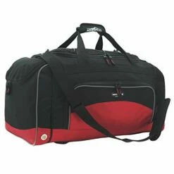 Travelers Club 4 Piece Gym Duffel And Accessory Set, Red -LUGGAGE FACTORY Sales 41q08cNZ2RL