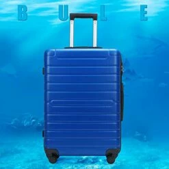 Hardshell Luggage Sets 3 PCS Spinner Suitcase With Tsa Lock Lightweight Blue -LUGGAGE FACTORY Sales 41q7uxMRygL