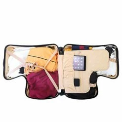 N/A AO WEI LA OW Duffel Bag For Kids Ride-On Suitcase Carry-On Luggage With Wheels Fits To Kids Aged 6-12 Years Old (Blue, 24 Inch). -LUGGAGE FACTORY Sales 41r66zFE8hL