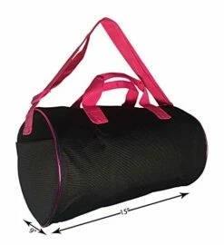 Dance Duffel Bag With Multicolored Dance Print Fuchsia (Black/Multi) -LUGGAGE FACTORY Sales 41rzFTmWDNL