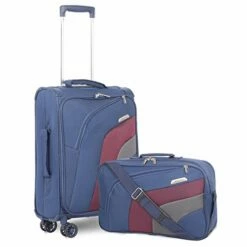 Aerolite 21" Carry On Ultra Lightweight Spinner Suitcase & Flight Bag Under Seat Shoulder Bag Set (Navy) 10 Aerolite 21" Carry On Ultra Lightweight Spinner Suitcase & Flight Bag Under Seat Shoulder Bag Set (Navy) -LUGGAGE FACTORY Sales 41scQC8QbhL b486b468 8eb5 4078 b301 4ec562cb7880