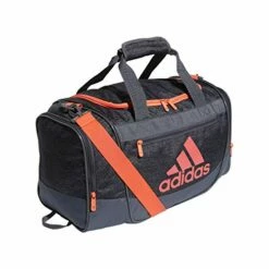 Adidas Unisex Defender III Small Duffel Bag, Jersey Black/ Onix/ Signal Pink, Small -LUGGAGE FACTORY Sales 41vZuoEPxnL