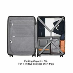 LEVEL8 Carry-On Luggage, Road Runner Pro 20” Lightweight PC Hardside Suitcase With USB Charging Port, Spinner Trolley For Luggage With Front Laptop Pocket, TSA Lock - Dark Grey, 20-Inch 16 LEVEL8 Carry-On Luggage, Road Runner Pro 20” Lightweight PC Hardside Suitcase With USB Charging Port, Spinner Trolley For Luggage With Front Laptop Pocket, TSA Lock - Dark Grey, 20-Inch -LUGGAGE FACTORY Sales 41wmhvvswwS