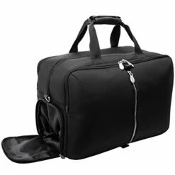 McKleinUSA Avondale, 1680D Ballistic Nylon With Leather Trim, 22" Nylon, Triple Compartment, Carry-All, Travel, Laptop Duffel, Black (78905) 10 McKleinUSA Avondale, 1680D Ballistic Nylon With Leather Trim, 22" Nylon, Triple Compartment, Carry-All, Travel, Laptop Duffel, Black (78905) -LUGGAGE FACTORY Sales 41xvBkcgYPL