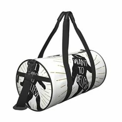 Fredeulva I Want To Believe Duffel Bag Canvas Shoulder Round Gym Sports Travel Weekender Bags For Man Women -LUGGAGE FACTORY Sales 41ynU2CDupL