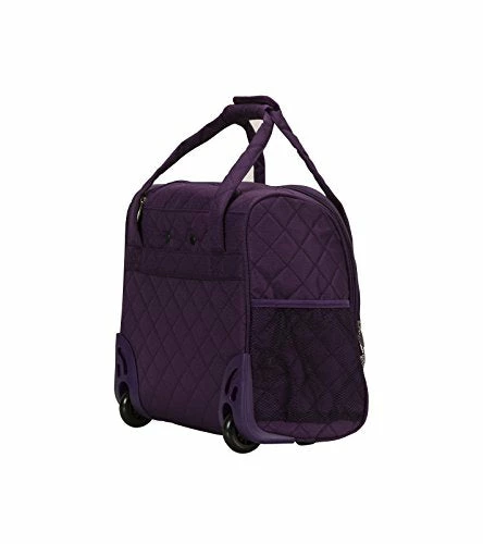 Rockland Melrose Upright Wheeled Underseater Carry-On Luggage, Purple, 16-Inch 9 Rockland Melrose Upright Wheeled Underseater Carry-On Luggage, Purple, 16-Inch - Image 7