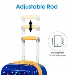 Goplus Kids Luggage Set, 12" & 18" Kids Carry On Luggage Set, Multi-directional Wheels Suitcase, Large Capacity Rolling Trolley Suitcase, Gift For Boys And Girls Toddlers Children Travel (Universe) -LUGGAGE FACTORY Sales 41zCF8XIK1L