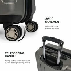 Kenneth Cole Reaction Renegade 20" ABS Expandable 8-Wheel Carry-On, Silver, Inch 11 Kenneth Cole Reaction Renegade 20" ABS Expandable 8-Wheel Carry-On, Silver, Inch -LUGGAGE FACTORY Sales 41zNQWlGSqL