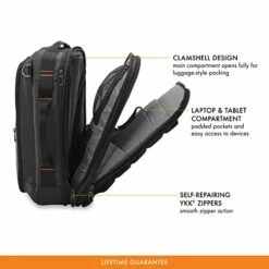 Briggs & Riley ZDX Convertible Backpack Duffel Carry-on, Black, Medium 38 Briggs & Riley ZDX Convertible Backpack Duffel Carry-on, Black, Medium -LUGGAGE FACTORY Sales 41zr7Qo4uvL