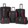 Flieks 5 Piece Luggage Set Deluxe Expandable Rolling Suitcase (black&red) 2 Flieks 5 Piece Luggage Set Deluxe Expandable Rolling Suitcase (black&red) -LUGGAGE FACTORY Sales 41zsVEVwoVL 161cb5d5 153b 401c a73b cebc1aa68b5d