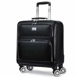 Luggage PU Rolling Suitcase Cabin Business Travel Trolley Bags For Men Luggage Suitcase Bag Wheels Spinner Suitcase Wheeled Bags,20inch