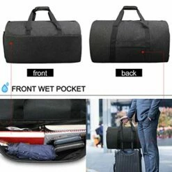 Garment Bags Convertible Suit Travel Bag With Shoes Compartment Waterproof Large Carry On Duffel Bags Garment Weekender Bag For Men Women Black 13 Garment Bags Convertible Suit Travel Bag With Shoes Compartment Waterproof Large Carry On Duffel Bags Garment Weekender Bag For Men Women Black -LUGGAGE FACTORY Sales 51 dKOCJ1bL