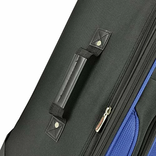 U.S. Traveler New Yorker Lightweight Softside Expandable Travel Rolling Luggage Set, Blue, 4-Piece (15/21/25/29) 10 U.S. Traveler New Yorker Lightweight Softside Expandable Travel Rolling Luggage Set, Blue, 4-Piece (15/21/25/29) - Image 8