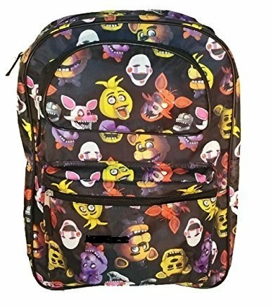 Five Nights At Freddy's Characters 16in Allover Print Backpack Bookbag 3 Five Nights At Freddy's Characters 16in Allover Print Backpack Bookbag