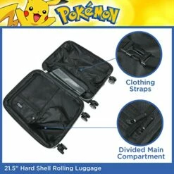 Ful Pokemon Pikachu 21 Inch Rolling Luggage, Hardshell Carry On Suitcase With Wheels, Multicolor (FBML0001-998) -LUGGAGE FACTORY Sales 511l 6RGtaL