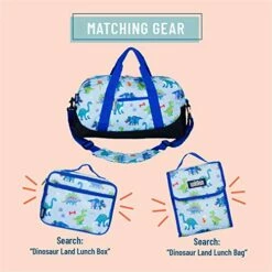 Wildkin Kids Overnighter Duffel Bags For Boys & Girls, Measures 18 X 9 X 9 Inches Duffel Bag For Kids, Carry-On Size & Ideal For School Practice Or Overnight Travel, BPA-free (Dinosaur Land) -LUGGAGE FACTORY Sales 511xoeYdFAL