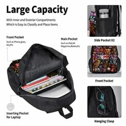 Five Nights At Freddy'S Backpack 3pcs Set Youth Boys Shoulder Bag Girls Bookbag With Lunch Bog Pencil Case Teens -LUGGAGE FACTORY Sales 513bw3QvXES