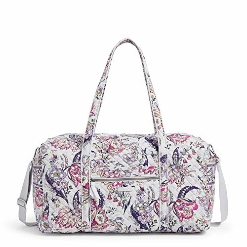 Vera Bradley Women's Cotton Large Travel Duffel Bag, Hummingbird Park, One Size 3 Vera Bradley Women's Cotton Large Travel Duffel Bag, Hummingbird Park, One Size