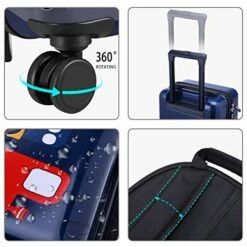 IPlay, ILearn Kids Carry On Luggage Set, 18" Hardside Rolling Suitcase W/ Spinner Wheels, Hard Shell Travel Luggage W/ Backpack For Boys Toddlers Children -LUGGAGE FACTORY Sales 5157s7 WDpL