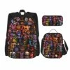 Five Nights At Freddy'S Backpack 3pcs Set Youth Boys Shoulder Bag Girls Bookbag With Lunch Bog Pencil Case Teens -LUGGAGE FACTORY Sales 515MVf4cZ6S