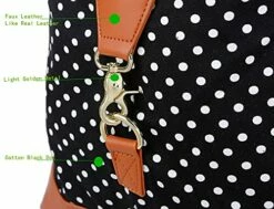 BAOSHA HB-14 Canvas Travel Tote Duffel Bag Carry On Weekender Overnight Bag Oversized For Women And Ladies (Black Dot) 14 BAOSHA HB-14 Canvas Travel Tote Duffel Bag Carry On Weekender Overnight Bag Oversized For Women And Ladies (Black Dot) -LUGGAGE FACTORY Sales 517eGQ9qqeL