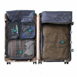 6 Set Packing Cubes Travel Luggage Organizer Waterproof Mesh Lightweight Suitcase Storage Bag Clothing Laundry Bag Shoe Bag (Grey) 14 6 Set Packing Cubes Travel Luggage Organizer Waterproof Mesh Lightweight Suitcase Storage Bag Clothing Laundry Bag Shoe Bag (Grey) -LUGGAGE FACTORY Sales 517ffp49LzL
