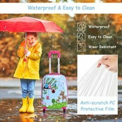 Goplus 2PC Kids Luggage, 12" & 16" Kids Carry On Luggage Set, Lightweight Spinner Suitcases For Boys And Girls (Deer) 12 Goplus 2PC Kids Luggage, 12" & 16" Kids Carry On Luggage Set, Lightweight Spinner Suitcases For Boys And Girls (Deer) -LUGGAGE FACTORY Sales 518vZNJQObL 20ab470a cf26 4f98 b62d 913d69275821