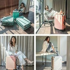 JOYWAY JOYWAY 3 Pcs Luggage Set Hardside Lightweight Spinner Suitcase With TSA Lock (green) 13 JOYWAY JOYWAY 3 Pcs Luggage Set Hardside Lightweight Spinner Suitcase With TSA Lock (green) -LUGGAGE FACTORY Sales 519Pp8nQqCS