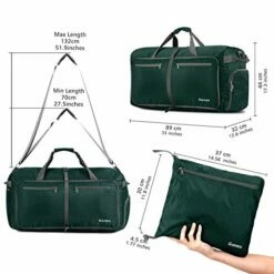 Gonex 150L Travel Duffel Bag Foldable Extra Large Duffle Bag XL Heavy Duty For Men Women For Luggage Shopping Blackish Green 19 Gonex 150L Travel Duffel Bag Foldable Extra Large Duffle Bag XL Heavy Duty For Men Women For Luggage Shopping Blackish Green -LUGGAGE FACTORY Sales 51C3Hk1AxkL