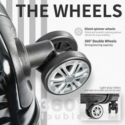 COOLIFE Luggage Expandable Suitcase PC+ABS 3 Piece Set With TSA Lock Spinner Carry On 20in24in28in(Black, 3 Piece Set) -LUGGAGE FACTORY Sales 51CCG0fsBaL