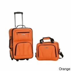 Rockland New Generation 2-Piece Lightweight Carry-On Softsided Luggage Set Charcoal -LUGGAGE FACTORY Sales 51Dn 2B3b70 2BL