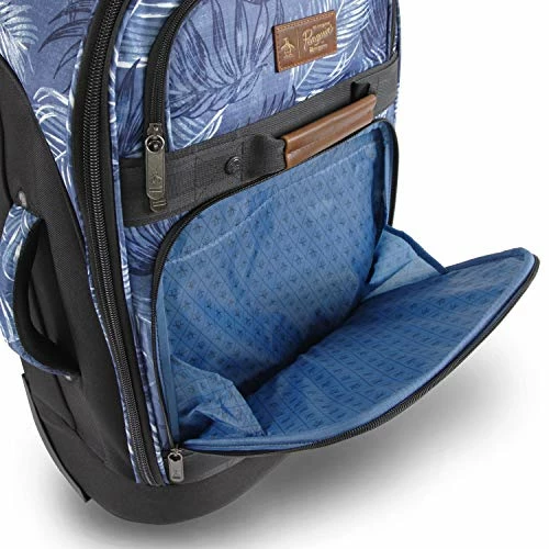 ORIGINAL PENGUIN Luggage 21" Rolling Duffel Bag, Blue Palm Tree, One Size 7 ORIGINAL PENGUIN Luggage 21" Rolling Duffel Bag, Blue Palm Tree, One Size - Image 5