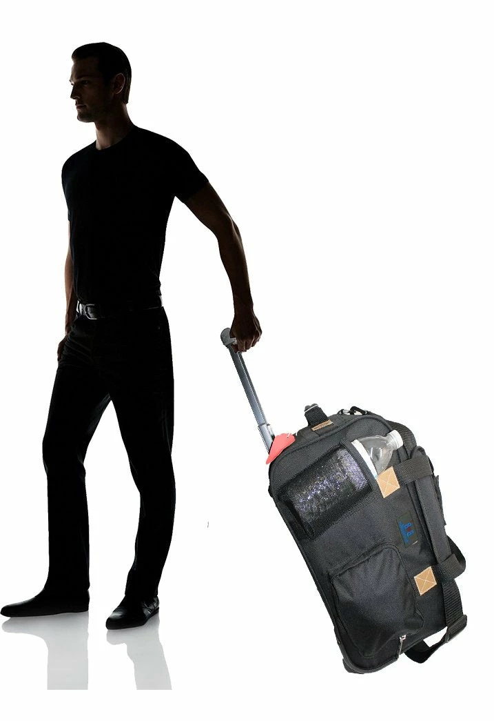 17" Rolling Personal Item Under Seat Luggage For Virgin Australian, Sun Country, Alaska, Delta Airlines (Black) 4 17" Rolling Personal Item Under Seat Luggage For Virgin Australian, Sun Country, Alaska, Delta Airlines (Black) - Image 2