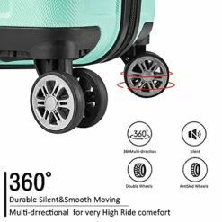 JOYWAY JOYWAY 3 Pcs Luggage Set Hardside Lightweight Spinner Suitcase With TSA Lock (green) 15 JOYWAY JOYWAY 3 Pcs Luggage Set Hardside Lightweight Spinner Suitcase With TSA Lock (green) -LUGGAGE FACTORY Sales 51IFdmVfIYS