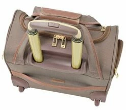 London Fog Kensington II 15" 2-Wheel Under The Seat Bag, Bronze -LUGGAGE FACTORY Sales 51K9yXGXHsL
