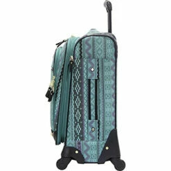 Steve Madden Designer 20 Inch Luggage Collection - Lightweight Softside Expandable Suitcase For Men & Women - Durable Carry On Bag With 4-Rolling Spinner Wheels (Legends Turquoise) 9 Steve Madden Designer 20 Inch Luggage Collection - Lightweight Softside Expandable Suitcase For Men & Women - Durable Carry On Bag With 4-Rolling Spinner Wheels (Legends Turquoise) -LUGGAGE FACTORY Sales 51KReA5D4HL