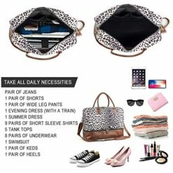 MyMealivos Canvas Weekender Bag, Overnight Travel Carry On Duffel Tote With Shoe Pouch -LUGGAGE FACTORY Sales 51KSyVDxcHL