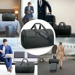 Garment Bags Convertible Suit Travel Bag With Shoes Compartment Waterproof Large Carry On Duffel Bags Garment Weekender Bag For Men Women Black 11 Garment Bags Convertible Suit Travel Bag With Shoes Compartment Waterproof Large Carry On Duffel Bags Garment Weekender Bag For Men Women Black -LUGGAGE FACTORY Sales 51KcjFGfFWL