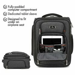 High Sierra Endeavor Wheeled Underseat Carry-On, Mercury Heather, One Size 13 High Sierra Endeavor Wheeled Underseat Carry-On, Mercury Heather, One Size -LUGGAGE FACTORY Sales 51LqMCSF1KL