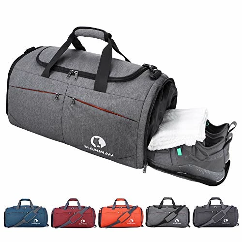 Canway Sports Gym Bag, Travel Duffel Bag With Wet Pocket & Shoes Compartment for Men Women, 45L, Lightweight 3 Canway Sports Gym Bag, Travel Duffel Bag With Wet Pocket & Shoes Compartment for Men Women, 45L, Lightweight