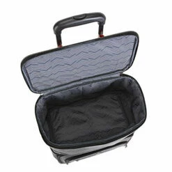 Travelers Club Luggage 16" Top Expandable Rolling Underseater W/USB Port, Dark Gray Suitcase, -LUGGAGE FACTORY Sales 51MamLxoatL