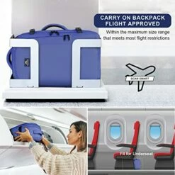 Travel Backpack For Women, 50L Carry On Backpack With Wet Bag Expandable Flight Approved Luggage Backpack Suitcase,Extra Large Weekender Bag Water Resistant Lightweight Daypack Gift For Traveler Women -LUGGAGE FACTORY Sales 51NTa74pXeL