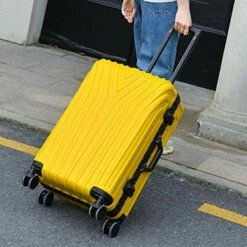 New Aluminum Frame Rolling Luggage Women Travel Bag Trolley Suitcase Carry On Luggage,Silver,24 -LUGGAGE FACTORY Sales 51NzDlIcmKL 462a3dbb 318d 49cb a56b 31677f8bd414