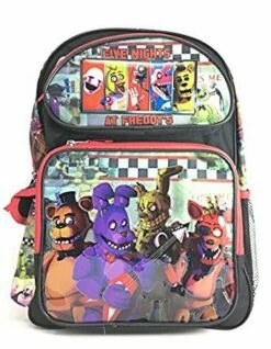 2018 NEW Five Nights At Freddy's Foxy Bonnie Chica & Freddy Large 16" Backpack
